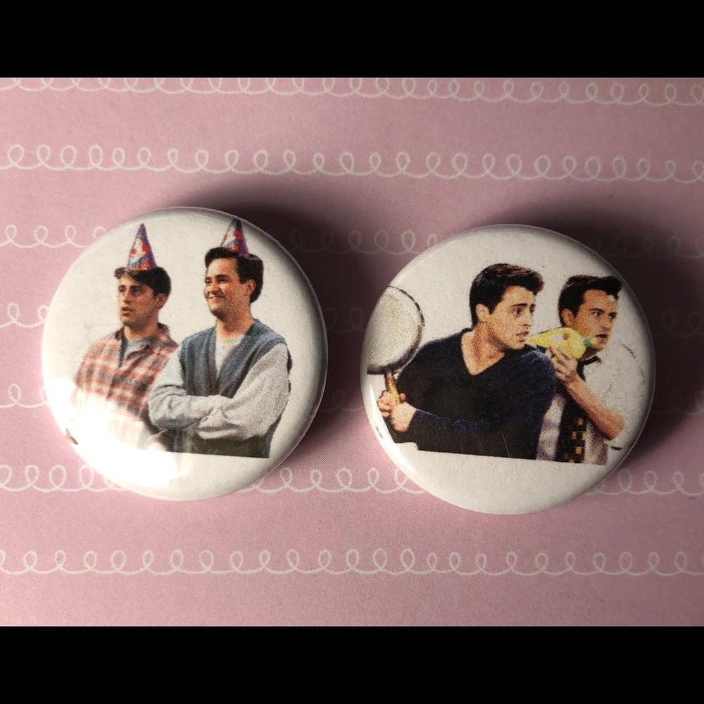Friends Joey and Chandler Pin set